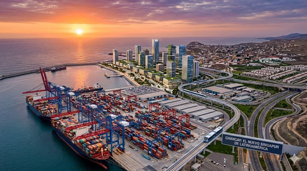 Puerto y operaciones logísticas de carga