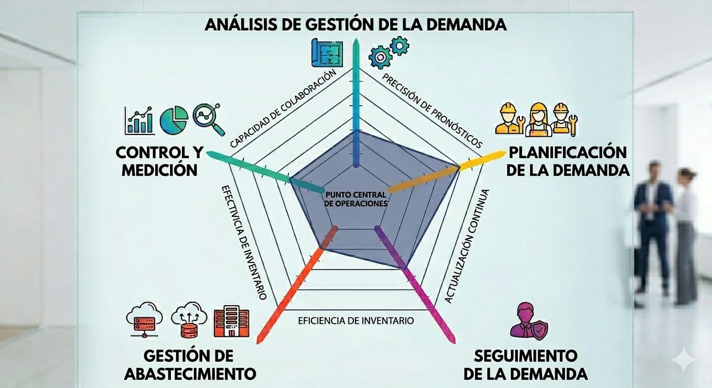 Gráfico de referencia para la matriz de optimización de la cadena de valor